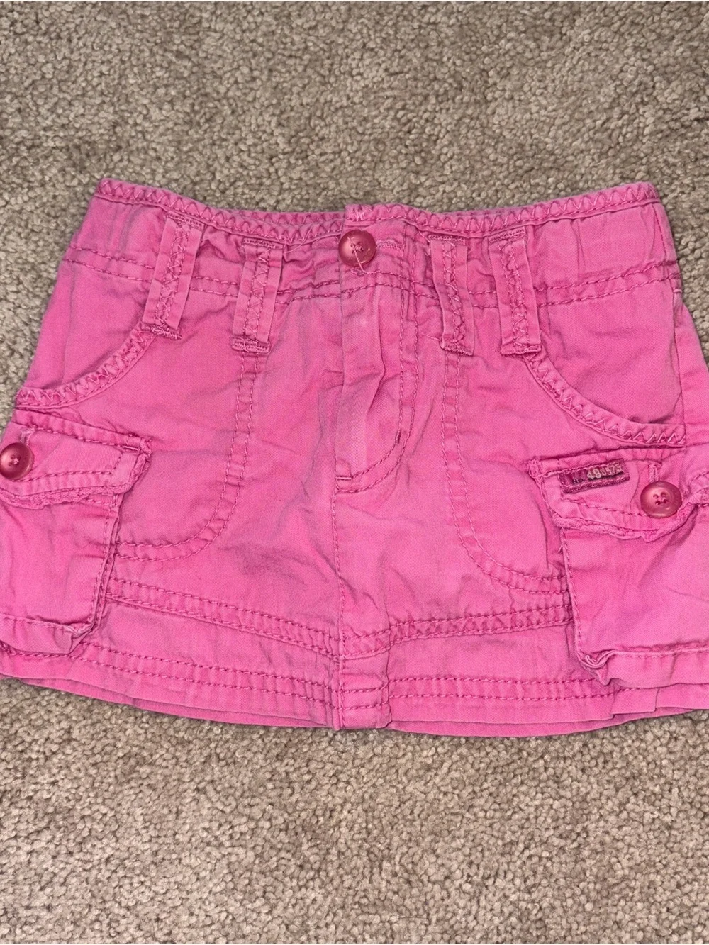 The Children's Place Bright Pink Cargo Pocket Skirt Size: 4